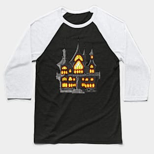 Gothic Victorian Book House Baseball T-Shirt